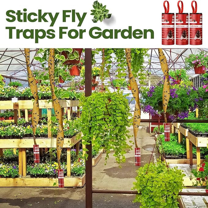 Qualirey 160 Pack Fly Strips Sticky Fly Trap Indoor Outdoor Hanging Fly Ribbon Tape Paper Flying Insect Trap Gnat Killer Traps for Fruit Flies, Bug, Insect, Pest (Red)