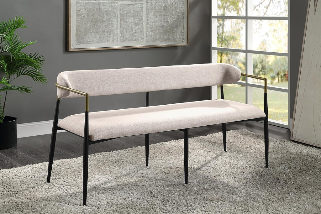 Acme Jaramillo Bench in Beige and Black