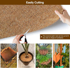 MAXPACE Natural Coconut Coir Liner Sheets - 14x11inch 2 Pcs Coco Fiber for Plant, Planter, Window Basket, Garden Decoration, and Pet Reptile Carpet or Mat