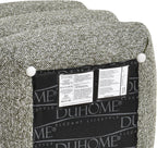 DUHOME 360°Swivel Upholstered Square Ottoman with Storage,Modern Boucle Ottoman Coffee Table with Removable Top White Vanity Stool with Storage for Bedroom, Living Room, Dark Green