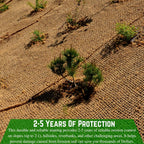 Farm Plastic Supply - 100% Biodegradable Coir Mat - 6' x 164' - 700 Gram Coir Matting Roll, Erosion Control Blanket, Coconut Coir Mat, Coconut Erosion Control Blanket