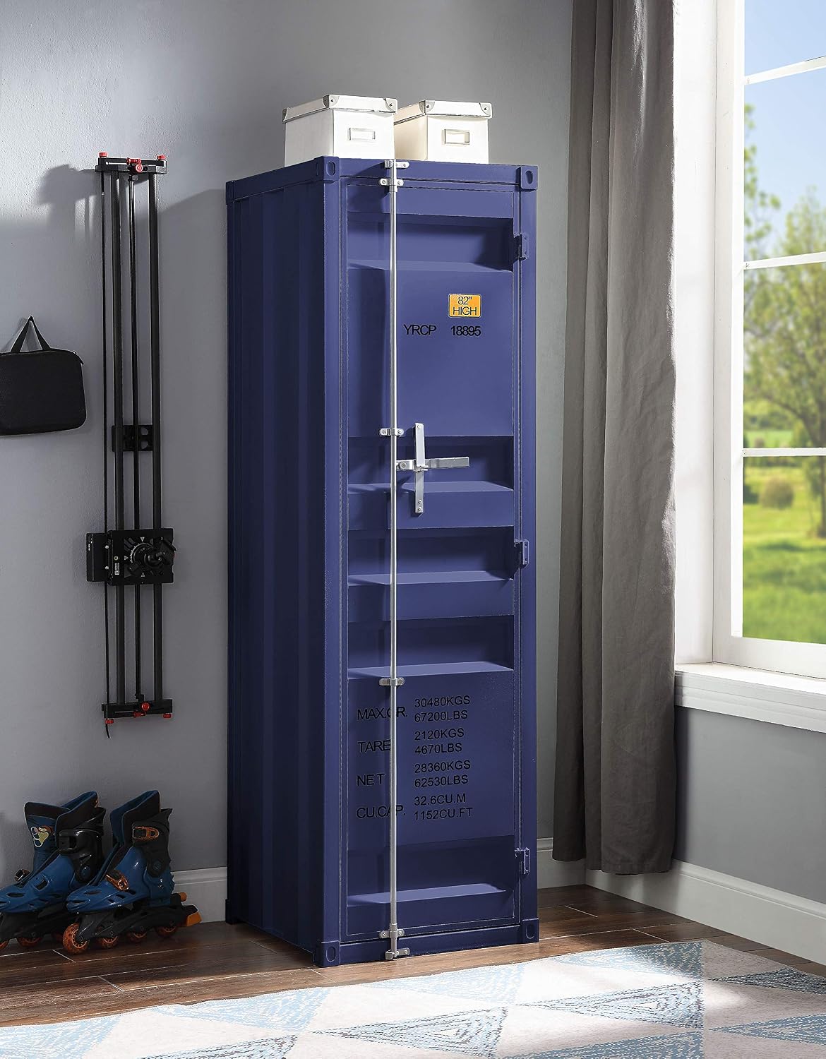 Acme Cargo Wardrobe with 1 Door in Blue