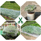 10 * 50FT Ultra Fine Garden Mesh Netting Pest Barrier, White Plant Covers for Outdoor Patio Greenhouse Crops Vegetables Fruit Flower Garden Protection, Row Covers Fabric Screen Insect Bug Bird Netting