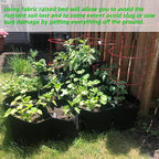 CJGQ Fabric Raised Garden Beds Outdoor, 3Pack 2X2 Ft 4 Grids Plant Grow Bags, Vegetables Planter Raised Bed for Growing Potatoes Flowers, Square Plant Growing Container Bags for Outdoor