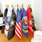 22 Pack All Branches Military Service Flags Set Small Mini Army Armed Forces Handheld Flag on Stick for Veterans Day,Memorial Day Decorations,5x8 Inch