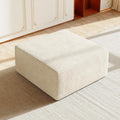 Vesgantti Modular Sectional Ottoman, Corduroy Ottoman Module, Beige | Modular Design, Flexible Layout, Cloud Comfort, Soft Corduroy, 35D Foam, Pocket Springs, No Assembly