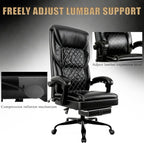 Gaming Chair with Pocket Spring Cushion and Footrest, Ergonomic Computer Chair for Adults, Breathable PU Leather Game Chair
