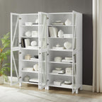 Crosley Furniture Cassai 2-Piece Pantry Storage Cabinet Set with Shelves, Kitchen, Dining, or Laundry Room, White