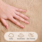 Flower Bean Bag Chair for Teens and Young Adults, Soft Faux Fur Floor Seating with Memory Foam, Aesthetic Room Decor Cozy Lounger for College Dorm, Khaki