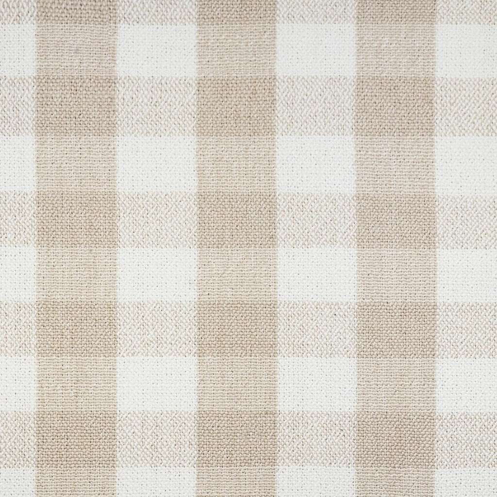 Namesake Crawford Gliding Ottoman in Tan Gingham, Greenguard Gold & CertiPUR-US Certified