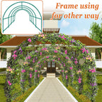 Strong Camel Greenhouse Replacement Frame for 16' X 7' X 7' Larger Hot Garden House , Support Arch Frame Climbing Plants/Flowers/Vegetables (16' X 7' X 7')