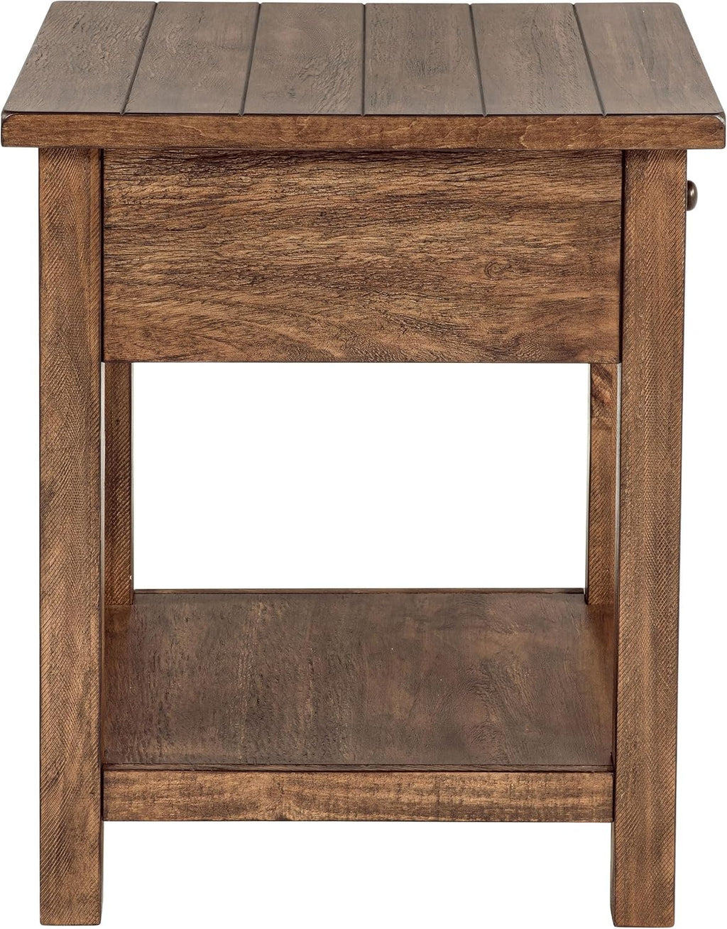 Coaster Home Furnishings Payne 1-Drawer Wood End Table with Shelf Distressed Brown