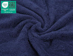 American Soft Linen Luxury Washcloths for Bathroom, 600 GSM 100% Cotton 4 Piece Turkish Wash Cloth Set, 13x13 in Soft Rags for Body and Face, Navy Blue Washcloths