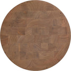 First of a Kind Accent Table in Cognac Rubberwood