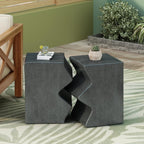 Set of 2 Side Tables, Outdoor & Indoor Rectangular Nesting Tables, Garden Stools, Patio Accent Tables for Porch, Deck, Living Room, No Assembly Required