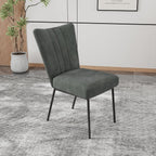 ZckyCine Dining Chairs Set of 4, Upholstered Velvet Kitchen Chairs with Thick Padded Seat and Sturdy Metal Legs, Modern Farmhouse Accent Chairs for Dining Room, Living Room（Just 4 Chairs）