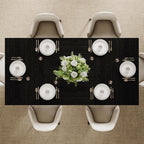 Einhomn 71" Dining Table for 6-8, Rectangular Farmhouse Kitchen Table with Sturdy Diamond-Shaped Legs & Solid Back Panel, Modern Wood Dinner Table for Dining Room, Living Room, Black