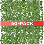 60 Pack 420 Feet Vines,Ivy,Ivy Garland,Fake Ivy,Fake Leaves,Ivy Vines,Artificial Vines,Green Vines,Leaves Room Decor,Vines for Bedroom,Wall Decor,Wedding Party