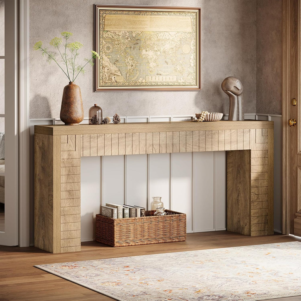 Tribesigns 70.9-Inch Extra Long Console Table for Entryway, Narrow Sofa Table Behind Couch, Suitable for Hallway, Foyer, Living Room