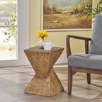 18" H Modern Side Table – Stylish Narrow Cent Table Compatible with Living Room,Bedroom,or Office – Versatile Home Furniture with Design and Sturdy Construction,Natural Color