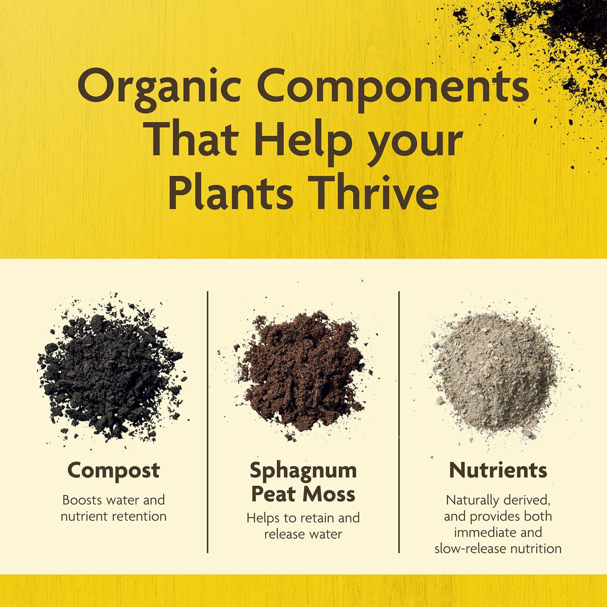Miracle-Gro Organic Outdoor Potting Mix, for Outdoor Container Plants, Contains Quick-Release Natural Fertilizer, OMRI Listed, 16 qt.