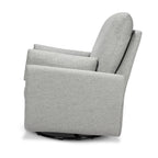 Davinci Juno Swivel Glider, GREENGUARD Gold Certified, Frost Grey | FSC & CertiPUR-US Certified Glider w/ 360° Swivel & Metal Base - Spacious Seating for Extra Comfort - Fully Assembled