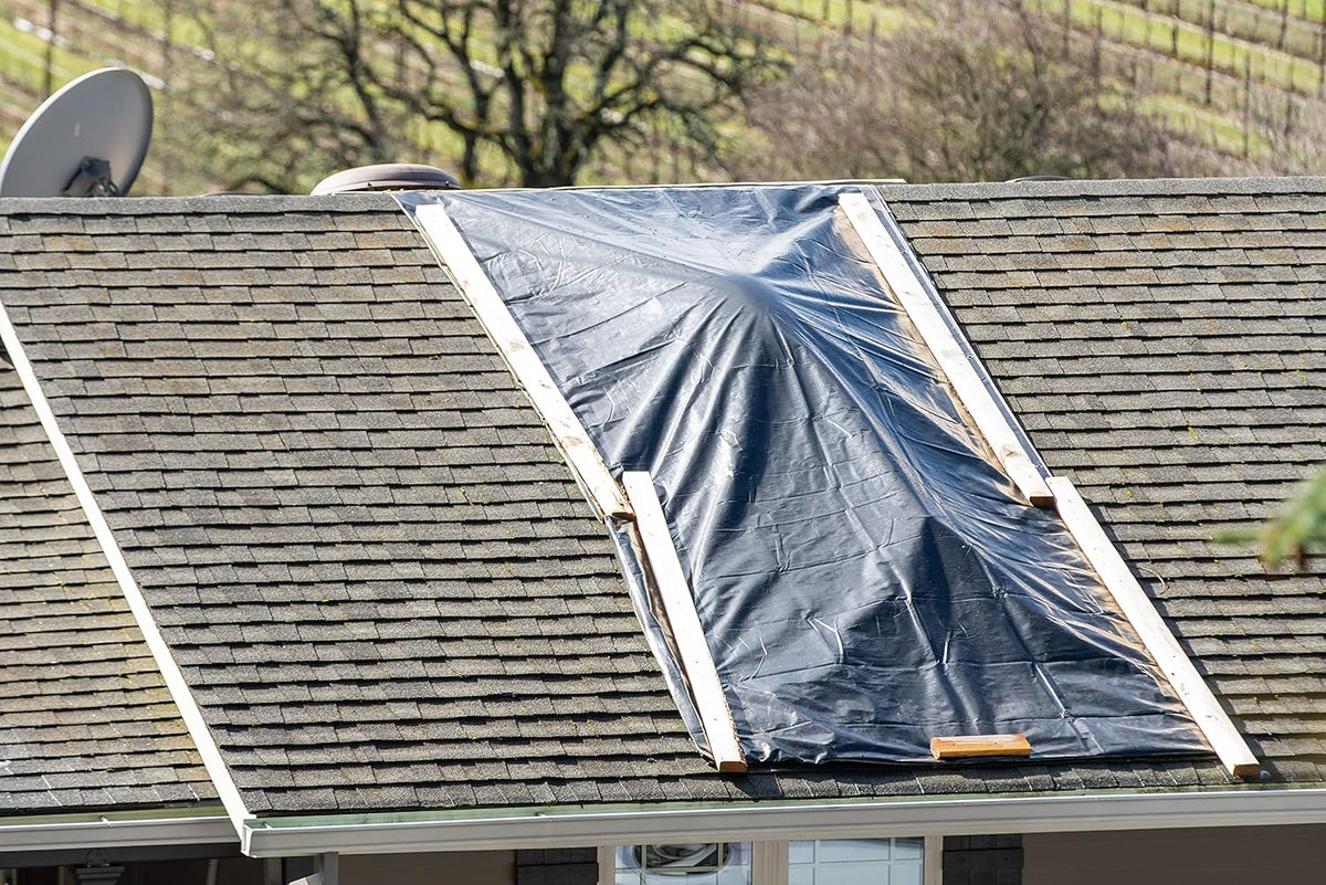 Aluf Plastics Black Plastic Sheeting - 10' x 100', 6 MIL Heavy Duty Gauge - Vapor and Moisture Barrier Sheet Tarp/Drop Cloth for Painting, Furniture Covers, Carpet Cover, Floor, Paint, Painters