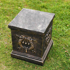 Garden Ear of Wheat Pedestal Statue Outdoor Base Decorative Sculpture Garden Flower Pot Side Table Yard Patio Deck Home Hallway Sculpture