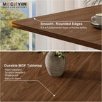 Extendable Dining Room Table for 4 6 8, 55"-70.9" Long Rectangle Kitchen Table,Wood Expandable Dining Table with Butterfly Leaf Self-Storing, Space Saving, For Kitchen Dining Living Room,Modern,Walnut | Simply Flip Leaf Expandable Rectangle Dining