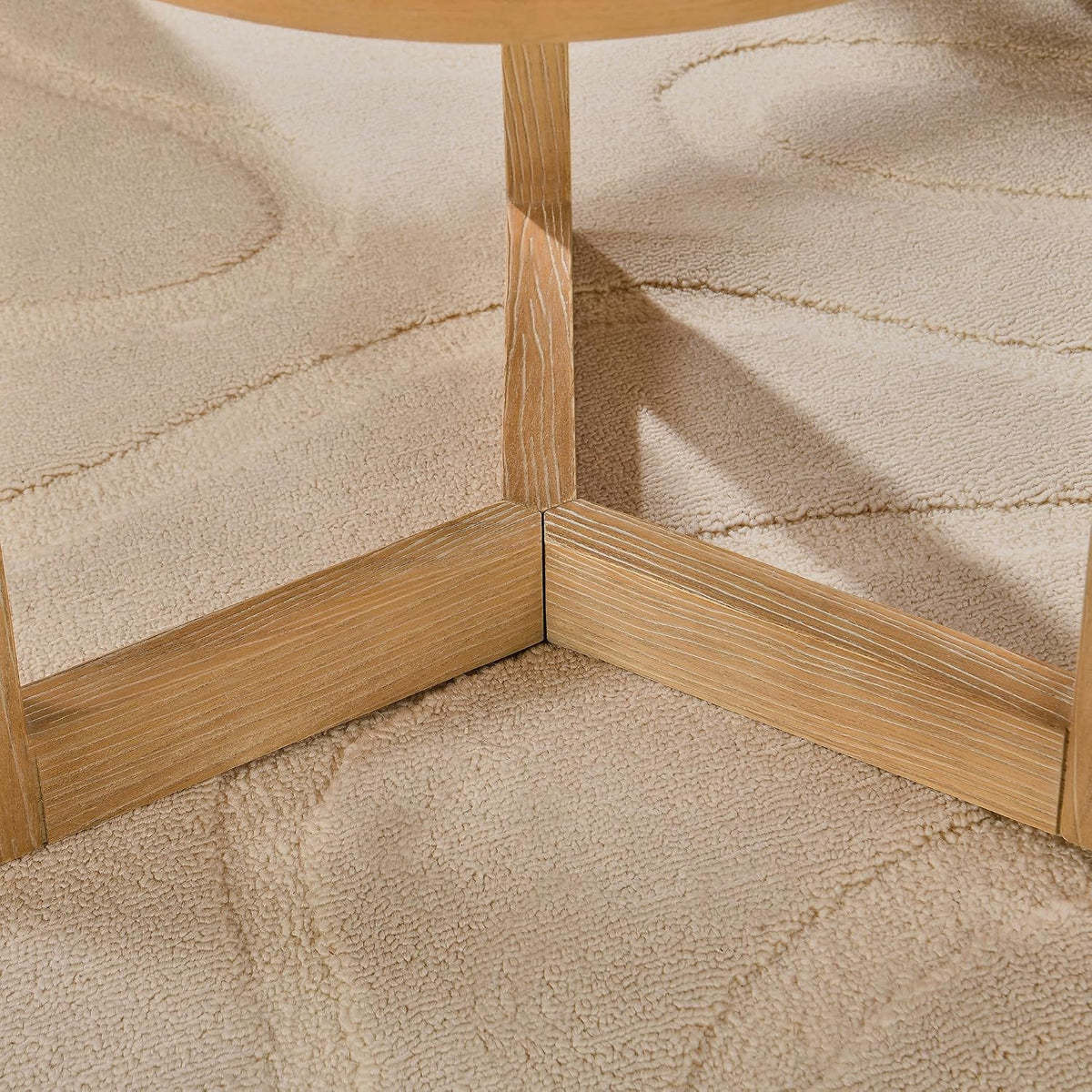 Round End Table, Rustic Side Tables with Storage Shelf, Classic Circular Solid Wood Beside Table-, 2-Tier Telephone Tables-, Nightstand, 24”H x 19.3”D for Living Room Wood Natural BZ3338OA