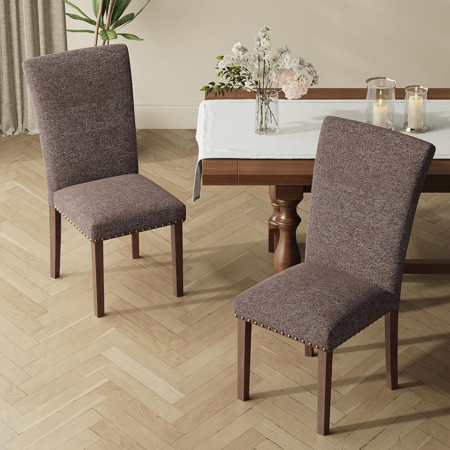 COLAMY Upholstered Dining Chairs Set of 6