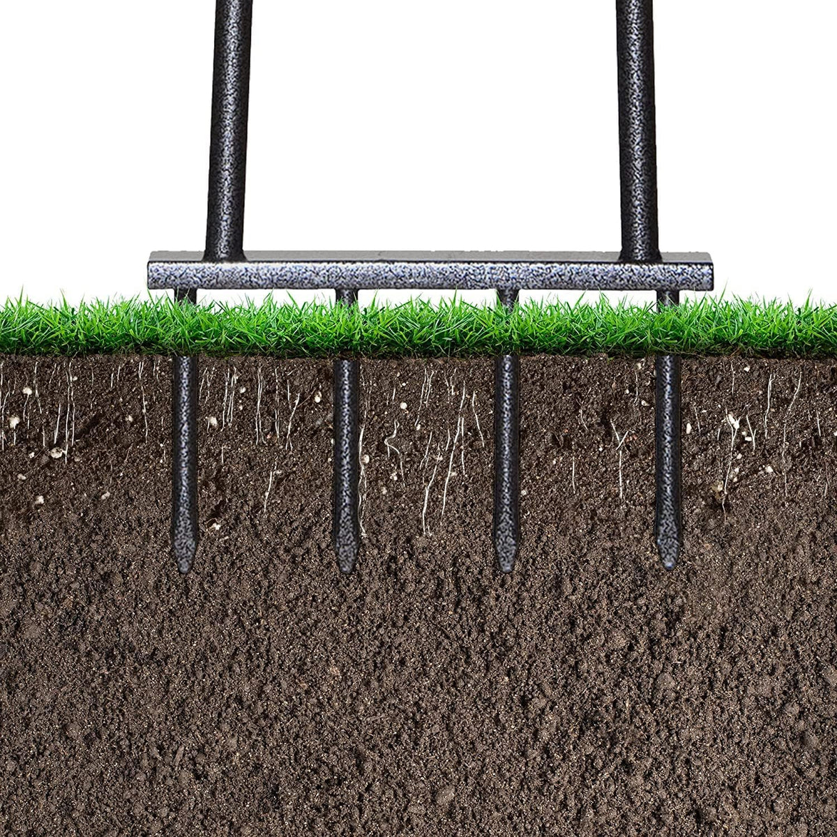 Yard Butler Aerators - Durable for Easy Lawn Care & Healthy Growth - Prevent Lawn Damage by Breaking Up Compaction - Ergonomic Gardening Tool, Spike Aerator