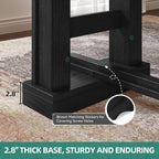 YITAHOME 70" Dining Table for 6–10 People, Farmhouse Rectangular Kitchen Table with Thick Base for Dining Room, Living Room, and Kitchen, Black
