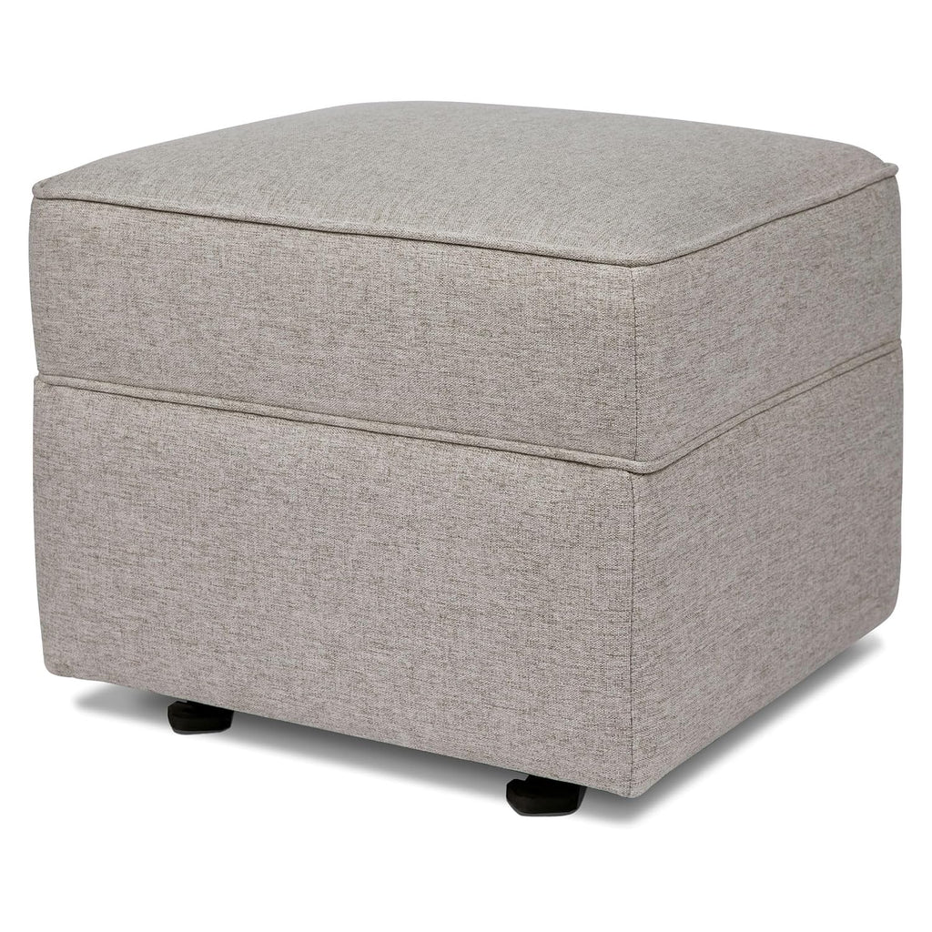 Namesake Willa/Alden Gliding Ottoman in Performance Grey Eco-Weave, Water Repellent & Stain Resistant, Greenguard Gold & CertiPUR-US Certified