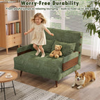 JASIWAY 28" Convertible Sleeper Sofa Chair for Adults, Chenille Futon Chair