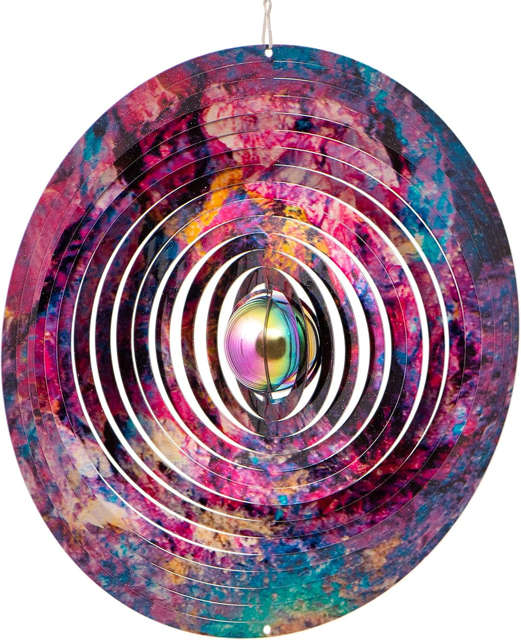 Galaxy Wind Spinners for Yard and Garden, Metal Ornaments for Garden Décor, Outdoor Wind Spinner, Galaxy Gifts, Outdoor Decoration, 12 inch Wall Décor by ISEO
