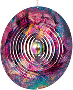 Galaxy Wind Spinners for Yard and Garden, Metal Ornaments for Garden Décor, Outdoor Wind Spinner, Galaxy Gifts, Outdoor Decoration, 12 inch Wall Décor by ISEO