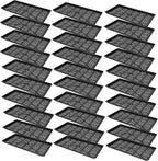 SUNPACK 10" x 20" Heavy Duty Mesh Plastic Seed Starting Tray, Black, 1" (Pack of 30) - Ensures Water Drainage and Aeration, Perfect for Greenhouses or Indoor Gardening