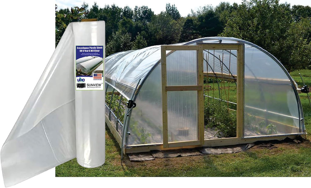 SUNVIEW Greenhouse Clear Plastic Film Polyethylene Covering Gt4 Year 6 Mil 12ft. X 25ft.