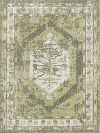 Unique Loom Outdoor Traditional Collection Area Rug - Valeria (9' x 12' 2" Rectangle, Green/ Light Green)