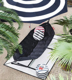 Fatboy Point Outdoor Pouf Ottoman, Dark Ocean