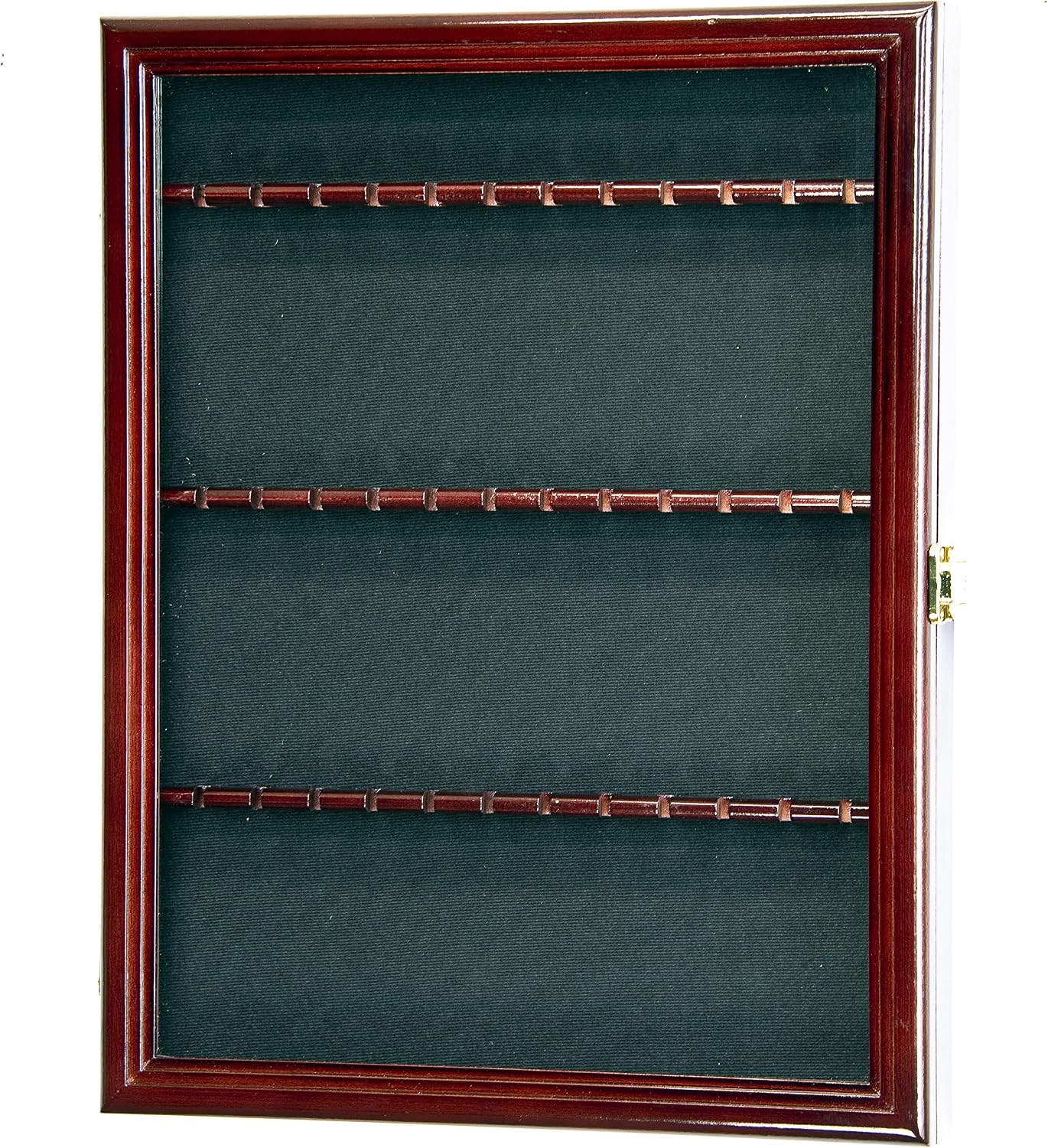 36 Spoon Display Case Wall Rack Cabinet Holder Box 98% UV - Lockable