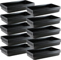 10x20 Inch Black Plastic 100 Pack Plant Propagation Tray – Growing Trays for Garden, Planting, Seedling, Soil & Hydroponic Horticulture - Microgreen Trays Grow Plants - No Drain Holes