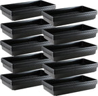 10x20 Inch Black Plastic 100 Pack Plant Propagation Tray – Growing Trays for Garden, Planting, Seedling, Soil & Hydroponic Horticulture - Microgreen Trays Grow Plants - No Drain Holes