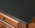 Crosley Furniture Cambridge Granite Top Rolling Kitchen Island Storage Cart, Microwave Stand, Spice Rack, Cherry