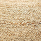 · REDEARTH · Jute Pouf Ottoman - Circular Boho Foot Stool - Jute Natural | Jute, 19.5"x19.5"x14"; Braided Pouffe Accent Sitting, Doubles as Foot Rest for Living Room, Patio, Outdoor, Bedroom