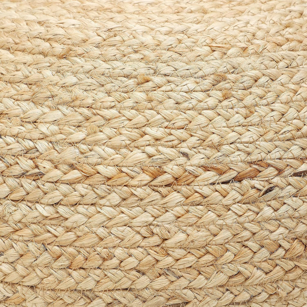 · REDEARTH · Jute Pouf Ottoman - Circular Boho Foot Stool - Jute Natural | Jute, 19.5"x19.5"x14"; Braided Pouffe Accent Sitting, Doubles as Foot Rest for Living Room, Patio, Outdoor, Bedroom