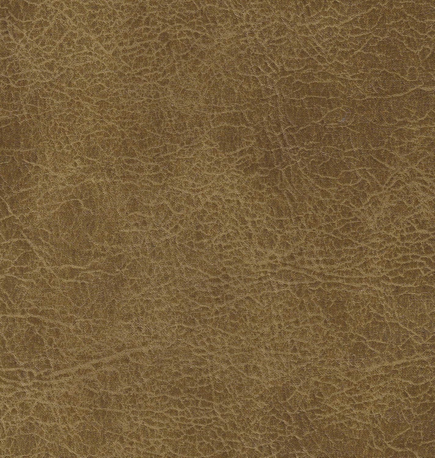 HomePop Tufted Decorative Bench, Light Brown Leather Large