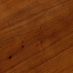 Creative Co-Op Scalloped Edge Accent Table, Walnut Finish