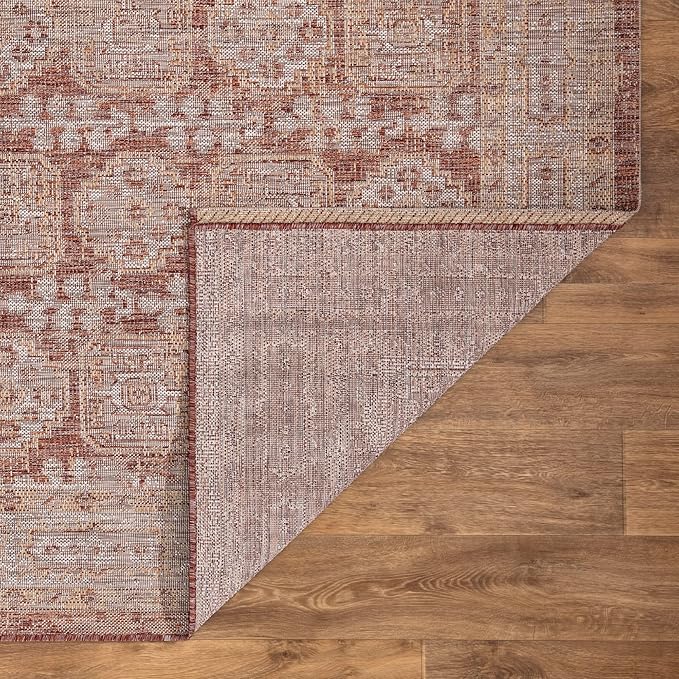 Keen Home Design Terrace Outdoor Runner Rug - 2x8 Washable Indoor/Outdoor Rug for Patio, Kitchen, Balcony, Beach, Garden, Deck and Porch, Size: 2'2"x7'7"